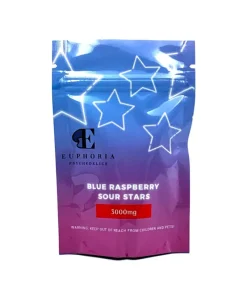 Buy Euphoria – Blue Raspberry Sour Stars 1000mg